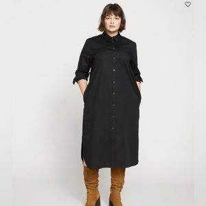 Universal standard Black M (18-20) Odeon shirt dress